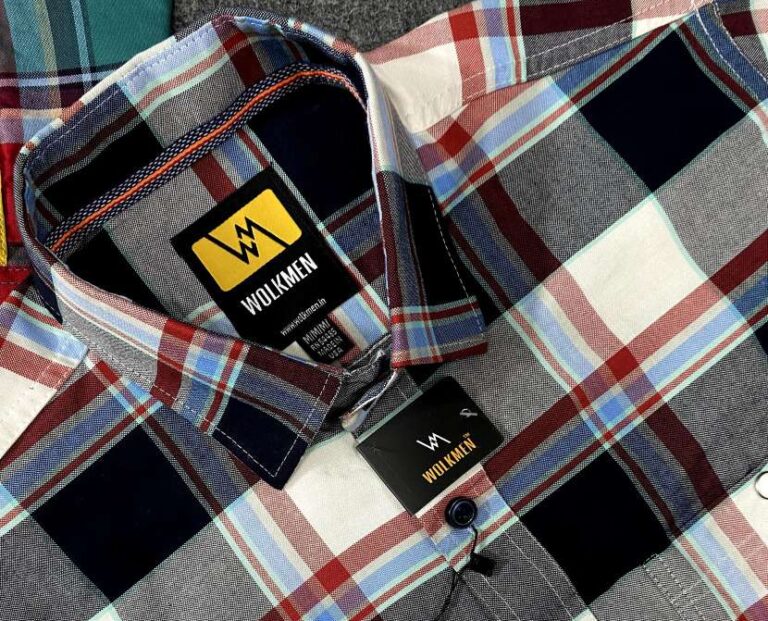 PREMIUM OXFORD COTTON CHECK DOUBLE POCKET SHIRTS DOUBLE SHOULDER