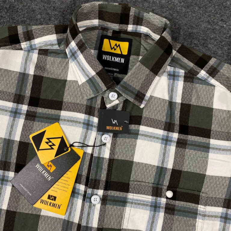 PREMIUM RFD FABRIC CHECK SHIRTS DOUBLE TEERA( SHOULDER) FULL ACCESSORIES FIVE ARTICLES S to XL SIZE