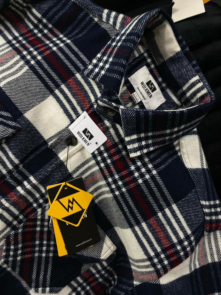 HEAVY WOOLEN DOUBLE POCKET CHECKS FOR WINTER